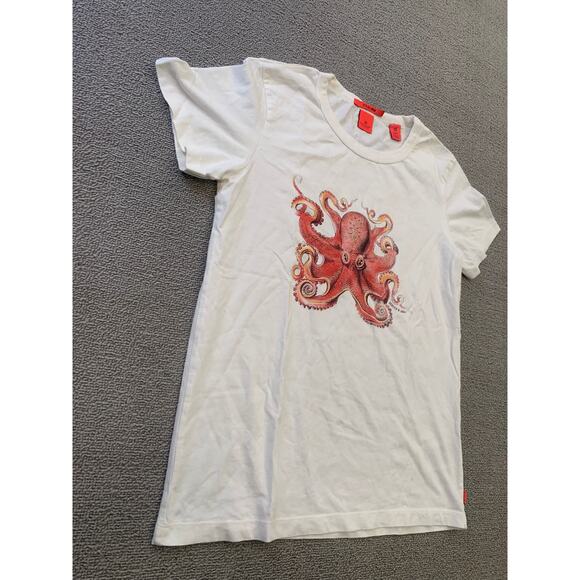 Scotch & Soda Girls 12Y /152 White "It's All Good" Octopus Graphic T-shirt - Picture 11 of 12